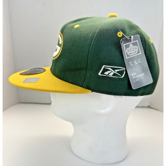 NFL Green Bay Packers Supreme Cap Green Yellow Snap-Back Hat NEW WITH TAGS!!! - Picture 3 of 7
